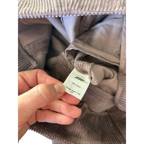 Anthropologie Where Mountains Meet Calder Pants size 2 Mauve Corduroy Cropped Wi - Picture 6 of 9